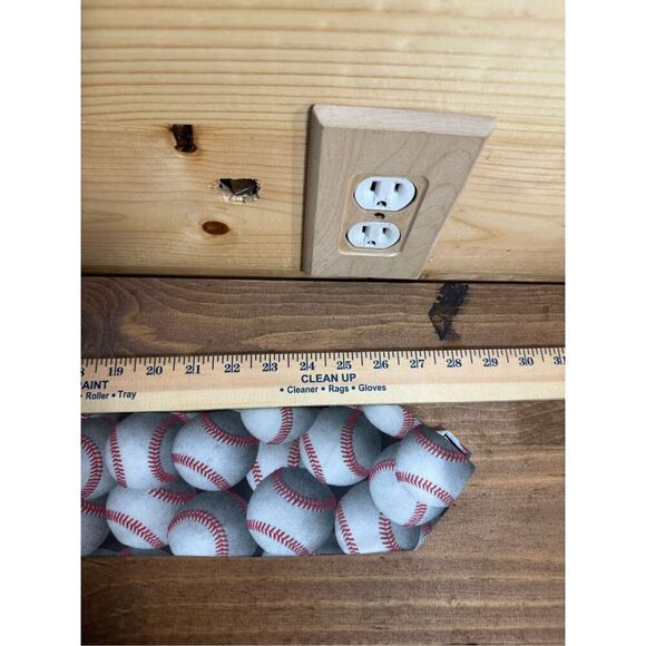 Ralph Marlin Vintage Men's “Just Balls- Baseballs  Print Necktie Multicolor Poly - Picture 9 of 10